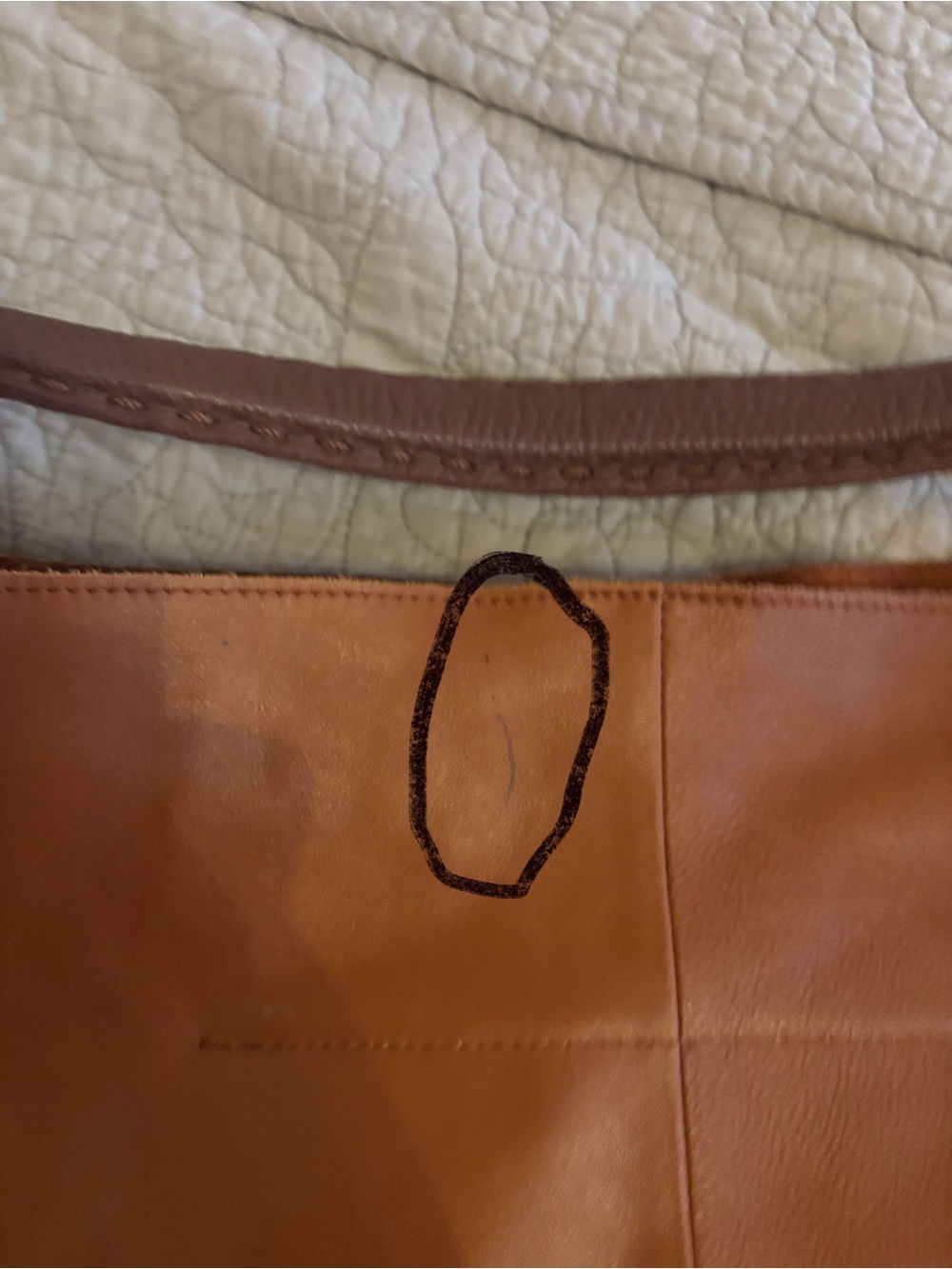 The Sak Brown Leather Los Feliz Tote with Tassel Charm - Picture 3 of 6